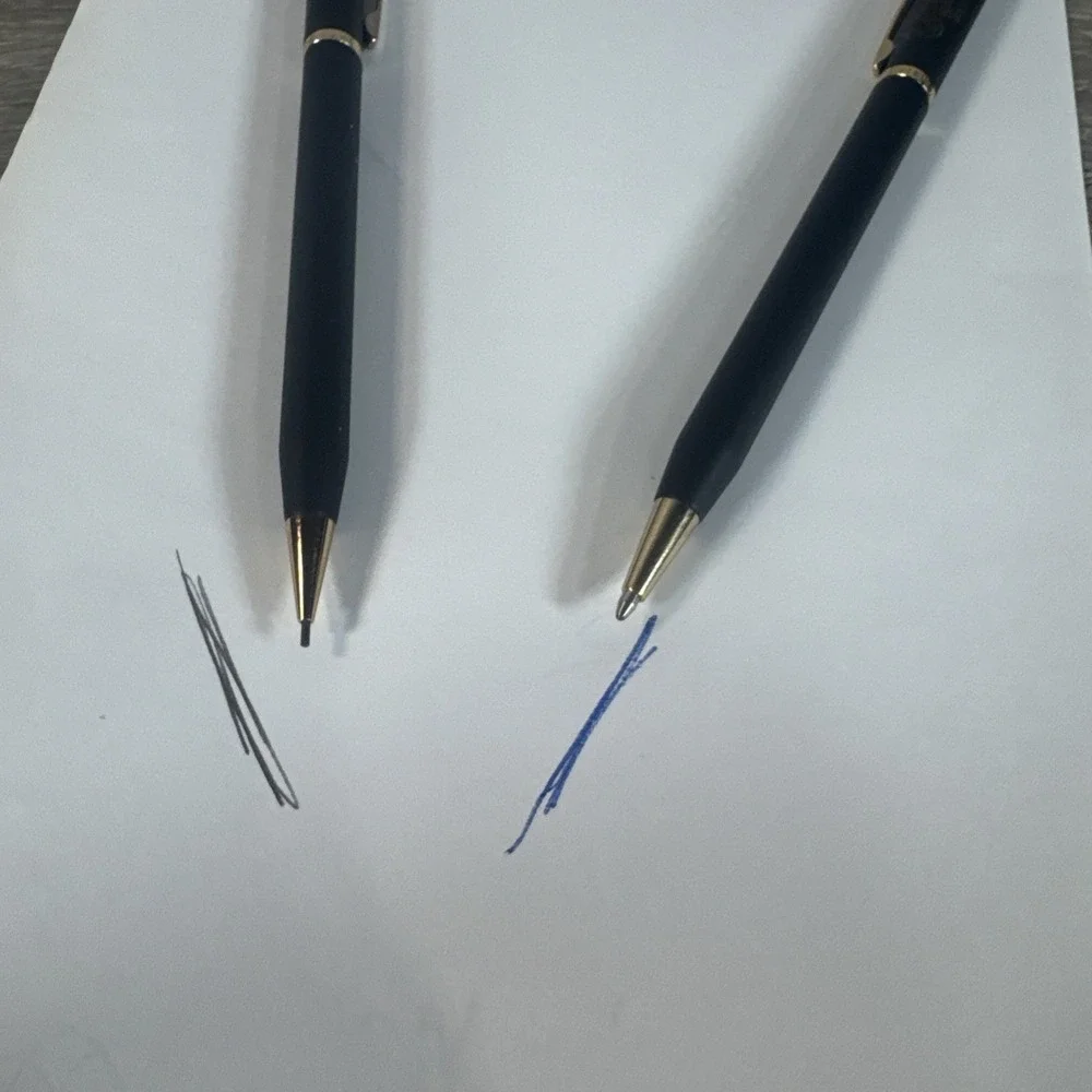 Vintage Used Spalding Golf Quill Pen & Mechanical Pencil Set Advertising